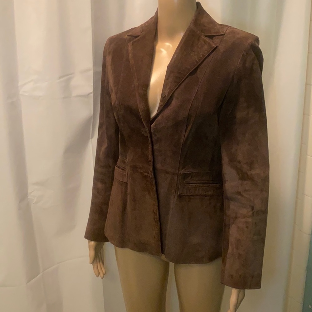 Liz Claiborne petite suede blazer